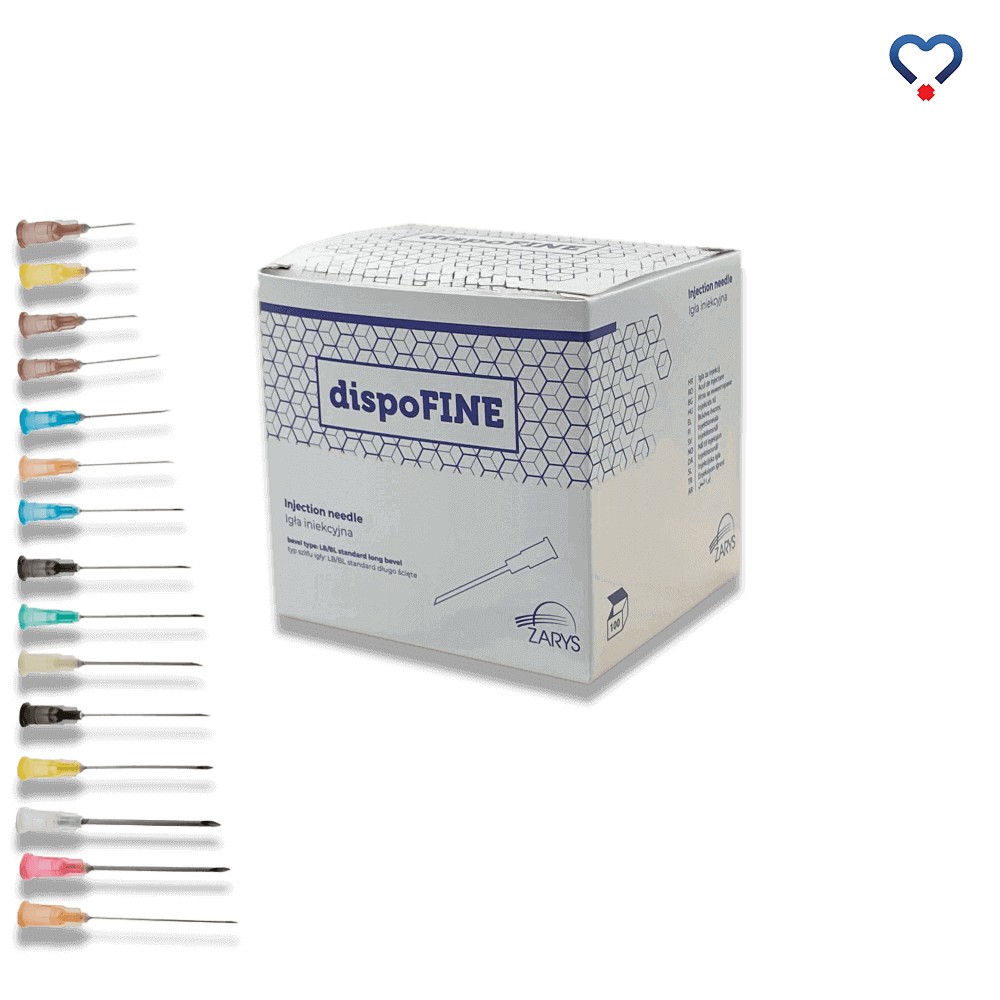 Injekcijske igle DISPOFine, sterilne, 100 kos.