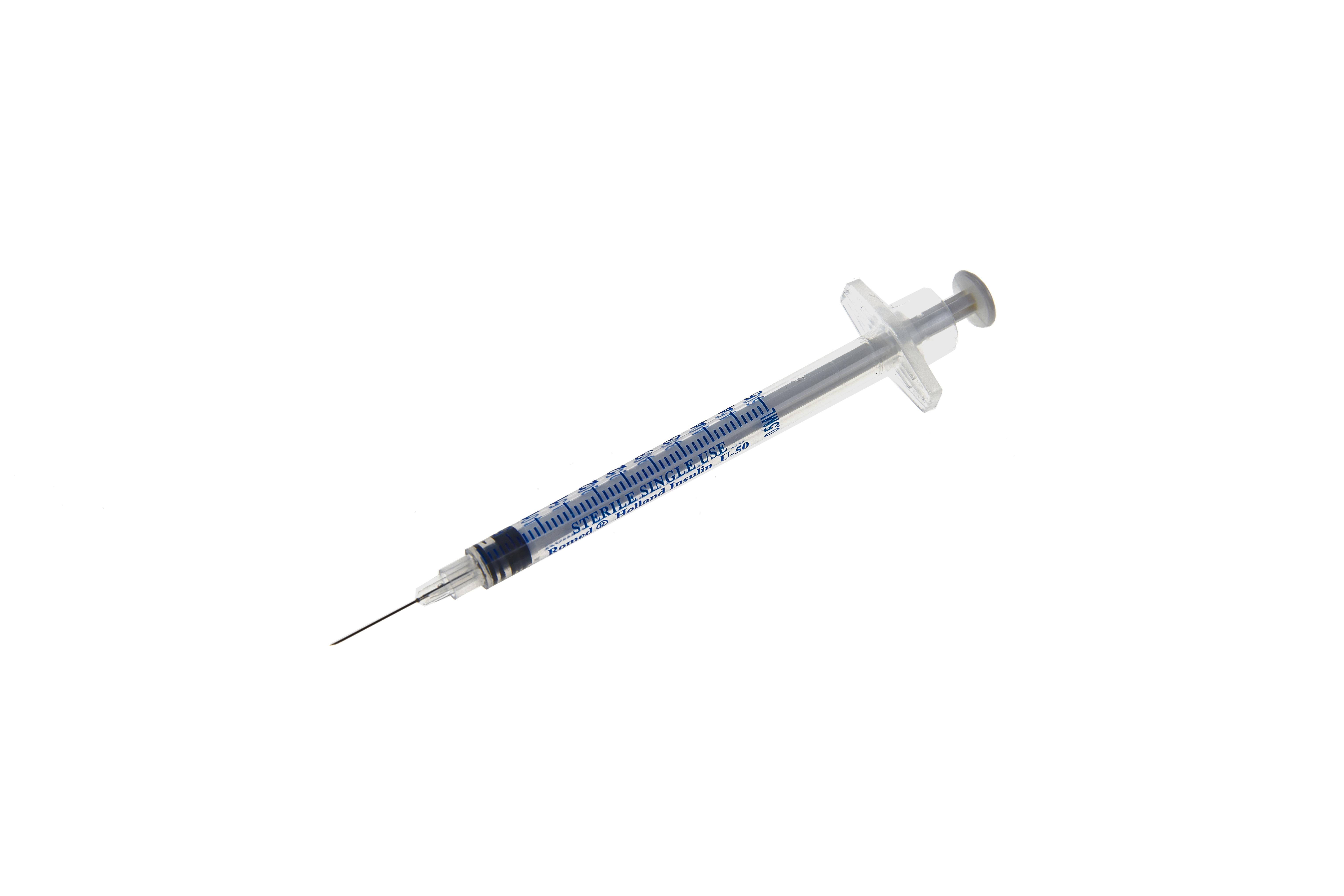 Inzulinska injekcijska brizga 0,5ml,z iglico 29G,  sterilna, 100 kos.